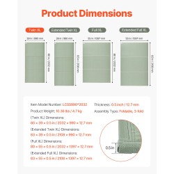Tatamipatja luonnollisesta ruisheinästä kolmiosainen liukumaton pohja 2032×990×13 mm