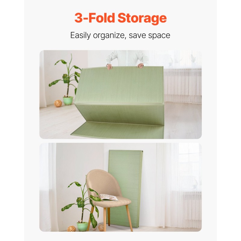 Tatamipatja luonnollisesta tatamiruohosta valmistettu japanilainen 2108x1397 mm 3-osainen