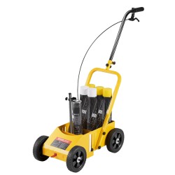 Rajaus ja linjamaalauskone hiilirakenneteräsrunko säädettävä 56 102 mm viivanleveys taitettava nelipyöräinen säilytystilalla