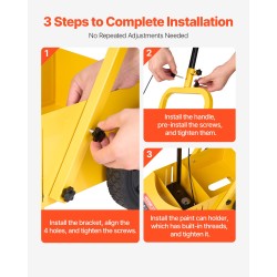 Rajaus- ja linjamaalauskone hiilirakenneteräsrunko säädettävä 56–102 mm viivanleveys taitettava nelipyöräinen säilytystilalla