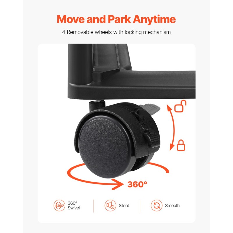 Rullaava PP säilytyskärry 6 läpinäkyvää laatikkoa 4 lukittavaa pyörää