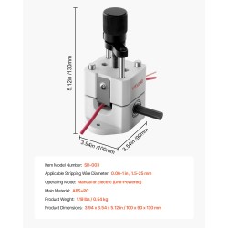 Johdonkuorintalaite 1,5–25 mm käsikäyttöön tai porakoneelle