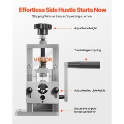 Johdonkuorintalaite alumiinirunkoinen 1,5-25 mm manuaali tai porakonekäyttö