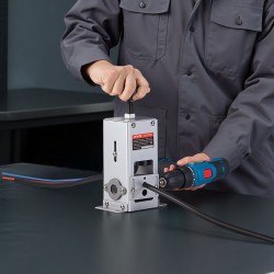 Johdonkuorintakone teräsrunko 1,5–30 mm käsikampi tai porakäyttö romukuparin kierrätys