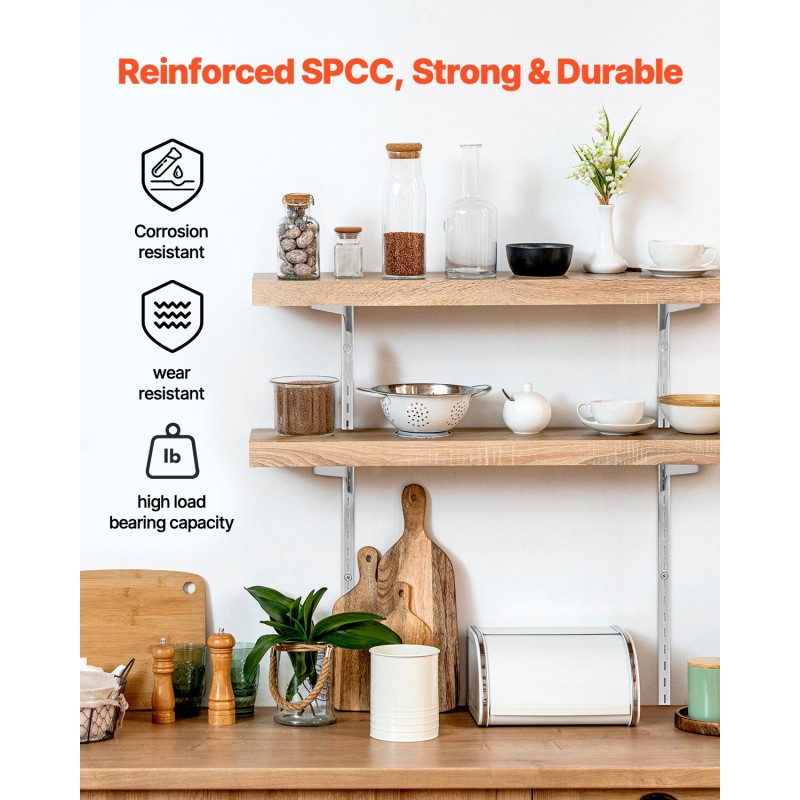 Seinähyllykiskot SPCC-teräs 990 mm 10 kpl yksittäisellä uralla jauhemaalattu kirkas hopea