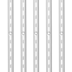 Seinähyllykiskot SPCC-teräs 990 mm 10 kpl yksittäisellä uralla jauhemaalattu kirkas hopea