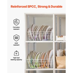 Säädettävät teräksiset hyllykiskot 923 mm 6 kpl jauhemaalattu kirkas hopea