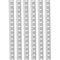 Hyllykiskot 8 kpl korkealujuuksinen teräs jauhemaalattu 923 mm uppoasennus yksi ura