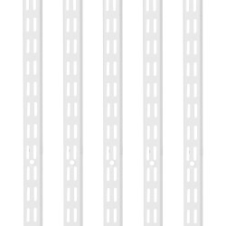 Seinähyllykiskot SPCC-teräs 1536 mm valkoinen kaksoisura säädettävä