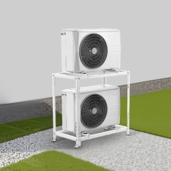 Lattiateline ilmalämpöpumpun ulkoyksikölle galvanoitu teräs säädettävä korkeus 250 kg