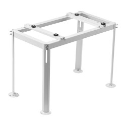 Lattiateline ilmalämpöpumpun ulkoyksikölle sinkitty teräs säädettävä korkeus 200 kg valkoinen