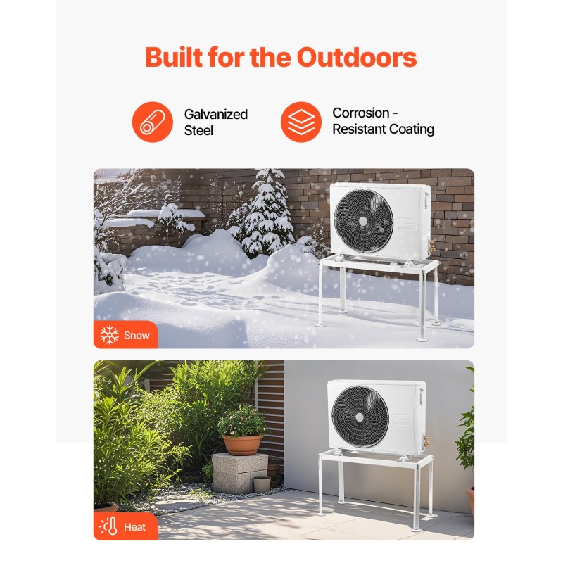 Mini split -lattiateline sinkitty teräs sääkestävä 1000x550x600 mm 300 kg