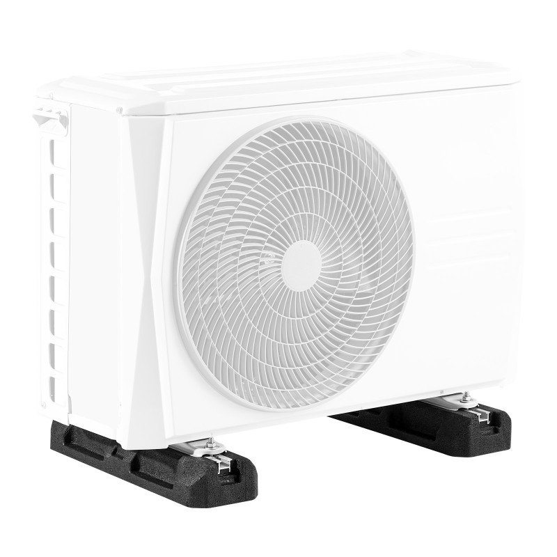 Lattia-asennettava pohjalevy minisplit- ja ilmalämpöpumpuille kumi-alumiini 1000 kg