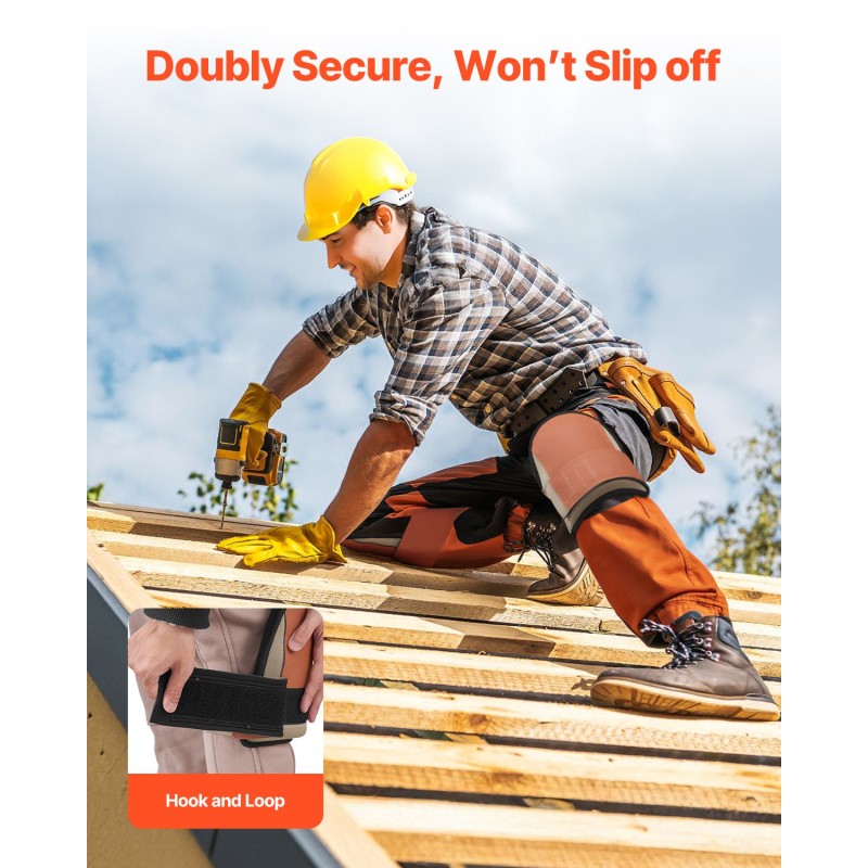 Nahkaiset polvisuojat EVA-vaahtopehmusteella konepestävät yksi koko lattiatöihin