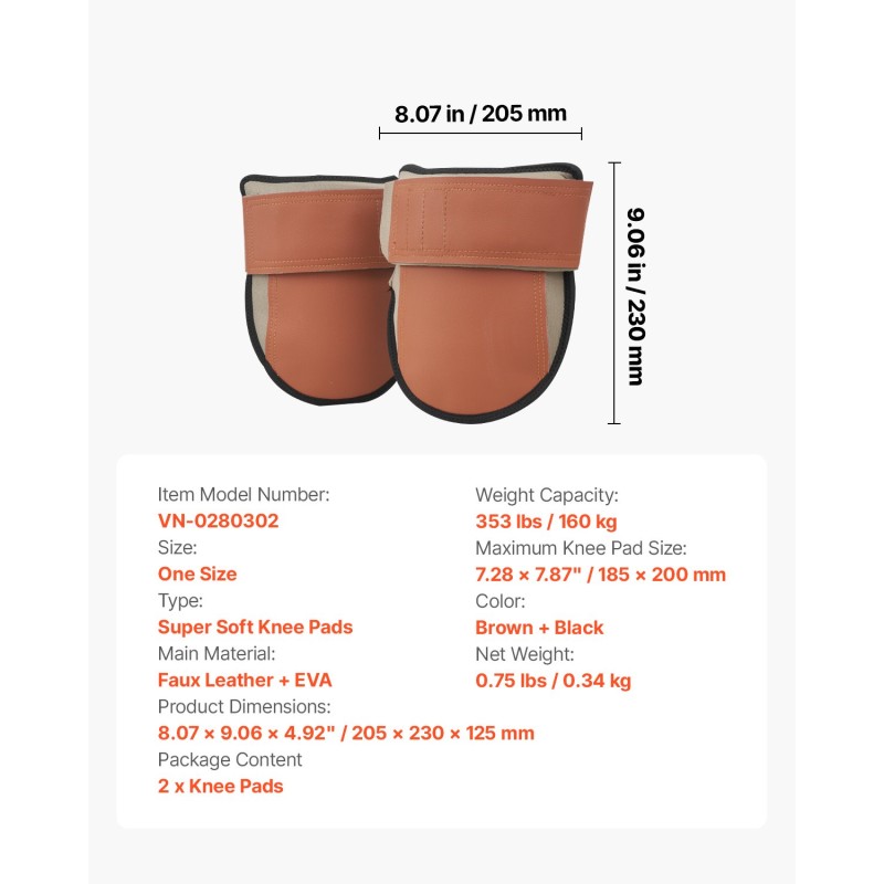 Nahkaiset polvisuojat EVA-vaahtopehmusteella konepestävät yksi koko lattiatöihin