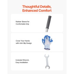 Nurmikon tasoitusharja hiiliteräs pitkä varsi 2130 mm pohjalevy 254x914 mm