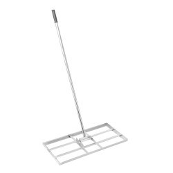 Maan- ja nurmikon tasoitustyökalu hiiliteräs jauhemaalattu pohjalevy 355 x 762 mm