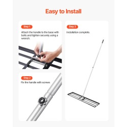 Nurmikon tasoitusharja hiiliteräs pohjalevy 1219 mm pitkä 2130 mm kahva