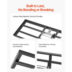 Nurmikon tasoitusharava hiiliteräs 254x762 mm pohjalevy 2130 mm varsi kolmiportaisella säädöllä