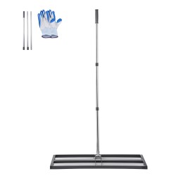 Nurmikon tasoitusharja ruostumatonta terästä 254 x 914 mm säädettävä varsi