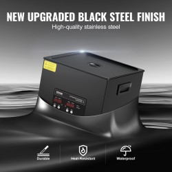 Ultraäänipesuri 15 l ruostumattomalla sisäsäiliöllä 40 kHz 360W digitaalinen ohjaus