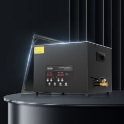 Ultraäänipesuri 15 l ruostumattomalla sisäsäiliöllä 40 kHz 360W digitaalinen ohjaus