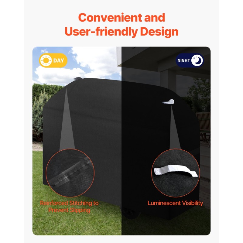 Grillisuojus 600D polyesteri kolmikerroksinen vedenkestävä sopii enintään 63x25 tuumaa kokoisille grilleille