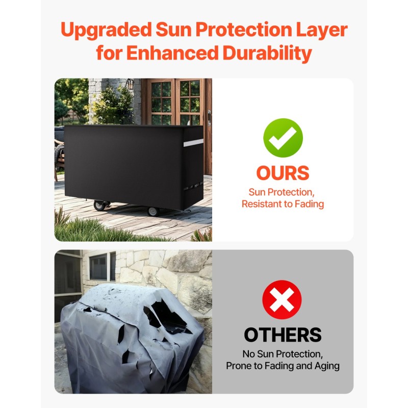 Grillinsuojus 600D polyesteri kolmikerroksinen vesitiivis musta