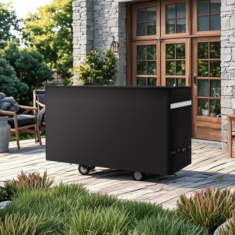 Grillinsuojus 600D polyesteri kolmikerroksinen vesitiivis musta