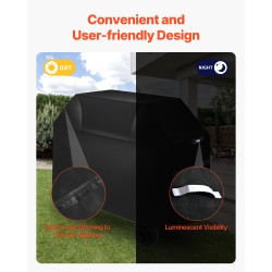 Grillin suojapeite 600D polyesteri vedenpitävä musta 48×27 tuumaa