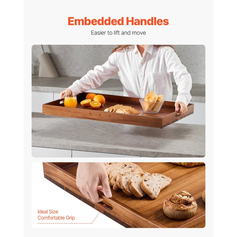 Liesitasosuoja ja leikkuulauta akaasiapuinen 76,2x55,9 cm alumiiniseoskahvoilla