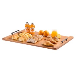 Liesitason suojalevy mäntypuusta 76,2 x 55,88 cm alumiinikahvoilla