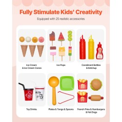 Jäätelö- ja hodarikärry keskikovalevystä ja mäntypuusta valmistettu 3–7-vuotiaille