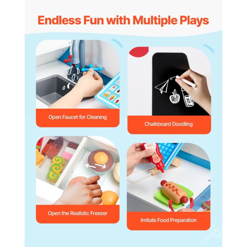 Puinen jäätelöautoleikkisetti MDF rakenteella yli 20 osaa 3-7-vuotiaille