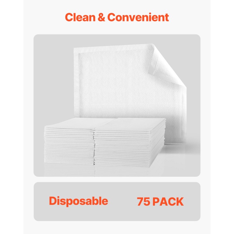 Kertakäyttöinen 5-kerroksinen monikäyttöinen vuodesuoja 30 x 36 tuumaa 75 kpl