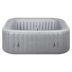 Puhallettava ulkoporeallas PVC-verkkokangas 4–6 henkilölle 1850×660 mm 130 hierontasuihkua