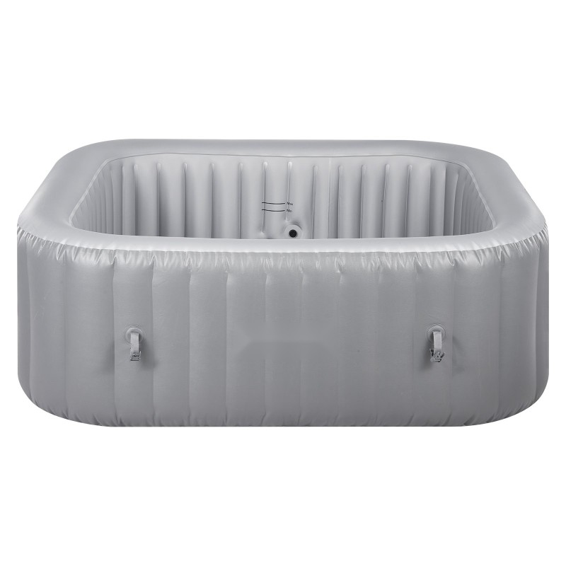 Puhallettava ulkoporeallas PVC-verkkokangas 4–6 henkilölle 1850×660 mm 130 hierontasuihkua