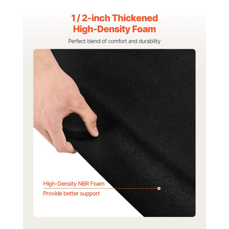 Kuusikulmainen kampaamomatto PVC-pintainen 13 mm NBR-vaahdotäyte 1225 x 1505 mm