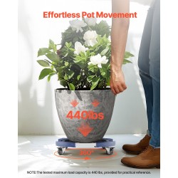 Säädettävä alusta pyörillä halkaisija 380–580 mm PP paneeli 181 kg kantavuus sininen