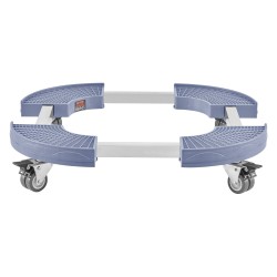 Säädettävä alusta pyörillä halkaisija 380–580 mm PP paneeli 181 kg kantavuus sininen