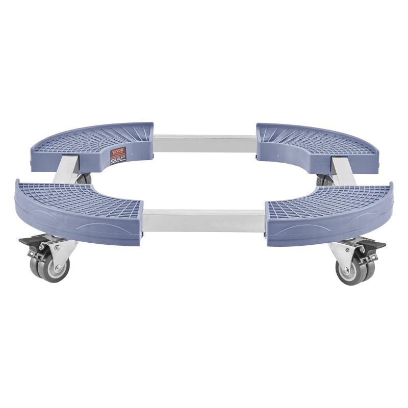 Säädettävä alusta pyörillä halkaisija 380–580 mm PP paneeli 181 kg kantavuus sininen