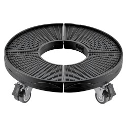 Rullaalusta PP-paneeli 380–580 mm roska-astioille ja kasviruukuille kantavuus 181 kg