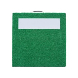 Siirrettävä syöttökumpu PP keinonurmella ja puulevypohjalla noin 31 tuumainen vihreä