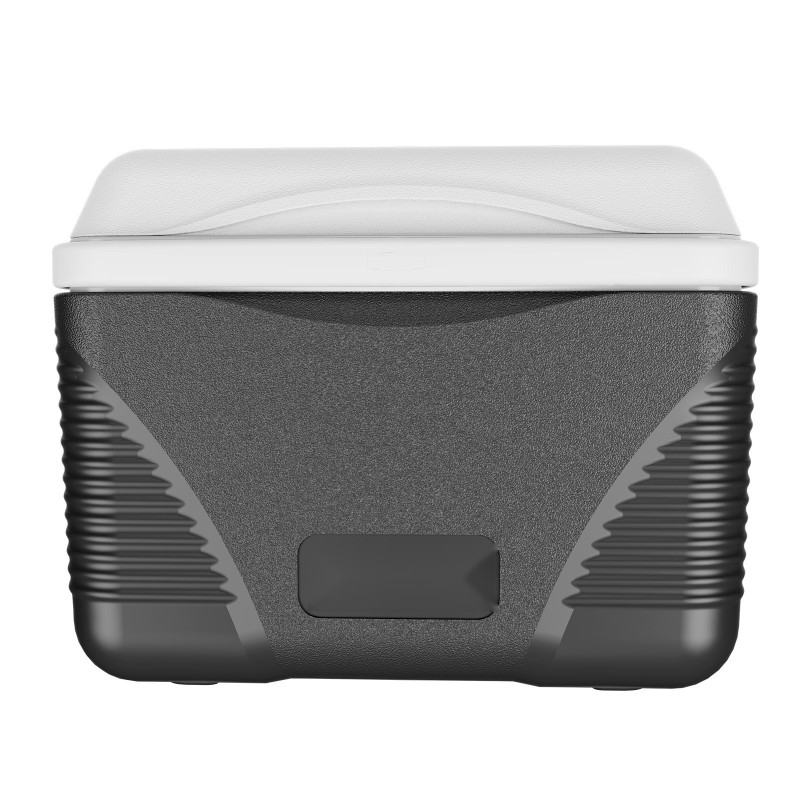 Kannettava eristetty kylmälaukku 8 l harmaanvalkoinen polyeteeni ja polypropeeni