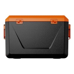 Kovakantinen kannettava kylmälaukku 60 litraa 48 tunnin eristys harmaanvalkoinen kahvoilla