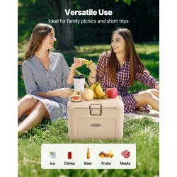 Kova kylmälaukku polyeteeni ja polypropeeni 15,6 litraa harmaanvalkoinen 48 tunnin eristys