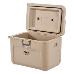 Kova kylmälaukku polyeteeni ja polypropeeni 15,6 litraa harmaanvalkoinen 48 tunnin eristys