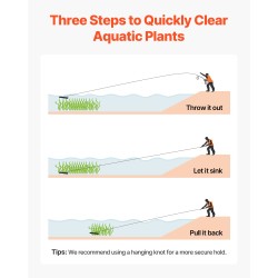 Rautainen köysimallinen vesikasvihara 9 metrin köydellä ja keräyspussilla