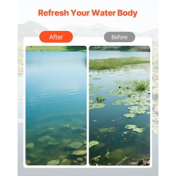 Järvi- ja lampikasvien leikkuri ruostumaton varsi 1,17–1,57 m leikkuuleveys 9 m köysi