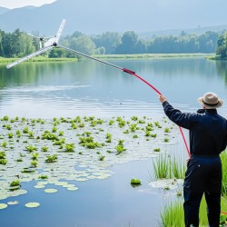 Järviruohonleikkuri ja harava ruostumatonta terästä säädettävä 920–1219 mm nailonköysi 9 m